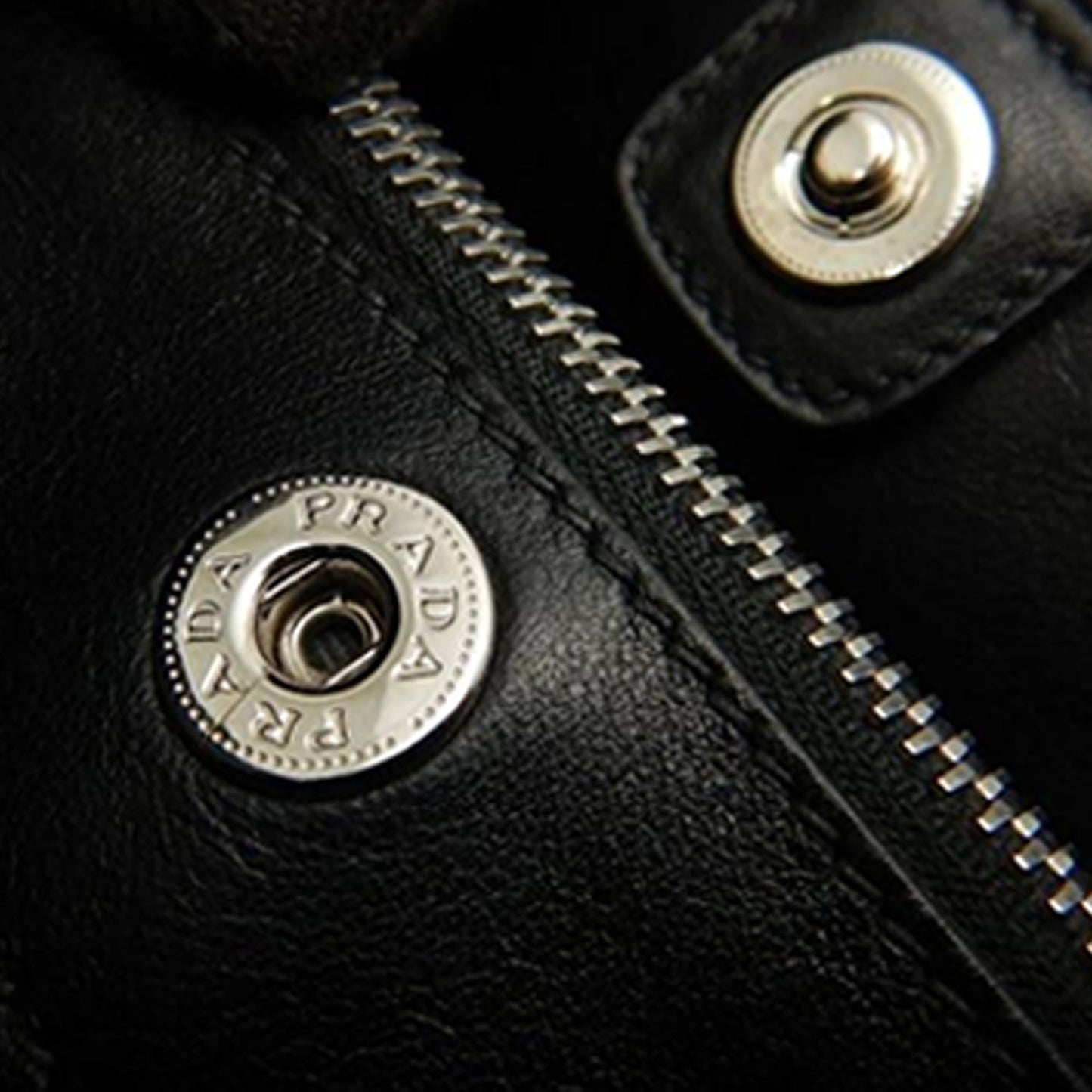 Prada Soft Calf Trimmed Tessuto Satchel