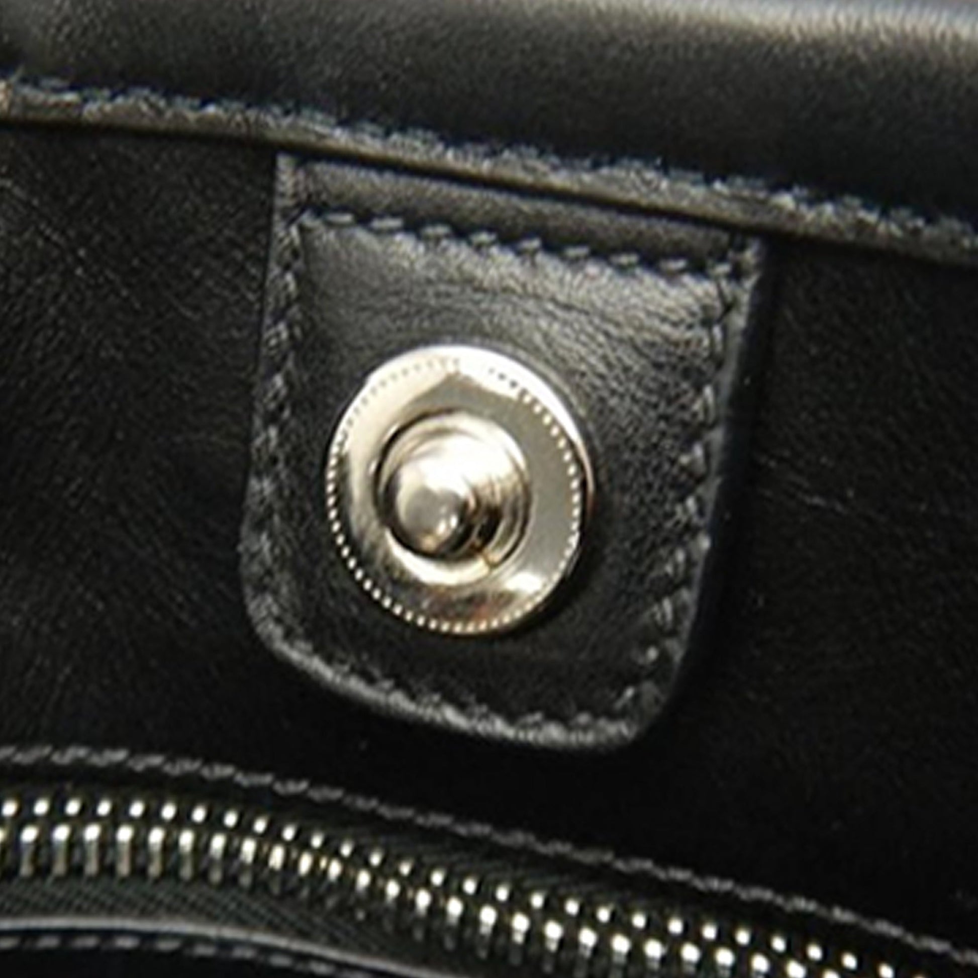 Prada Soft Calf Trimmed Tessuto Satchel