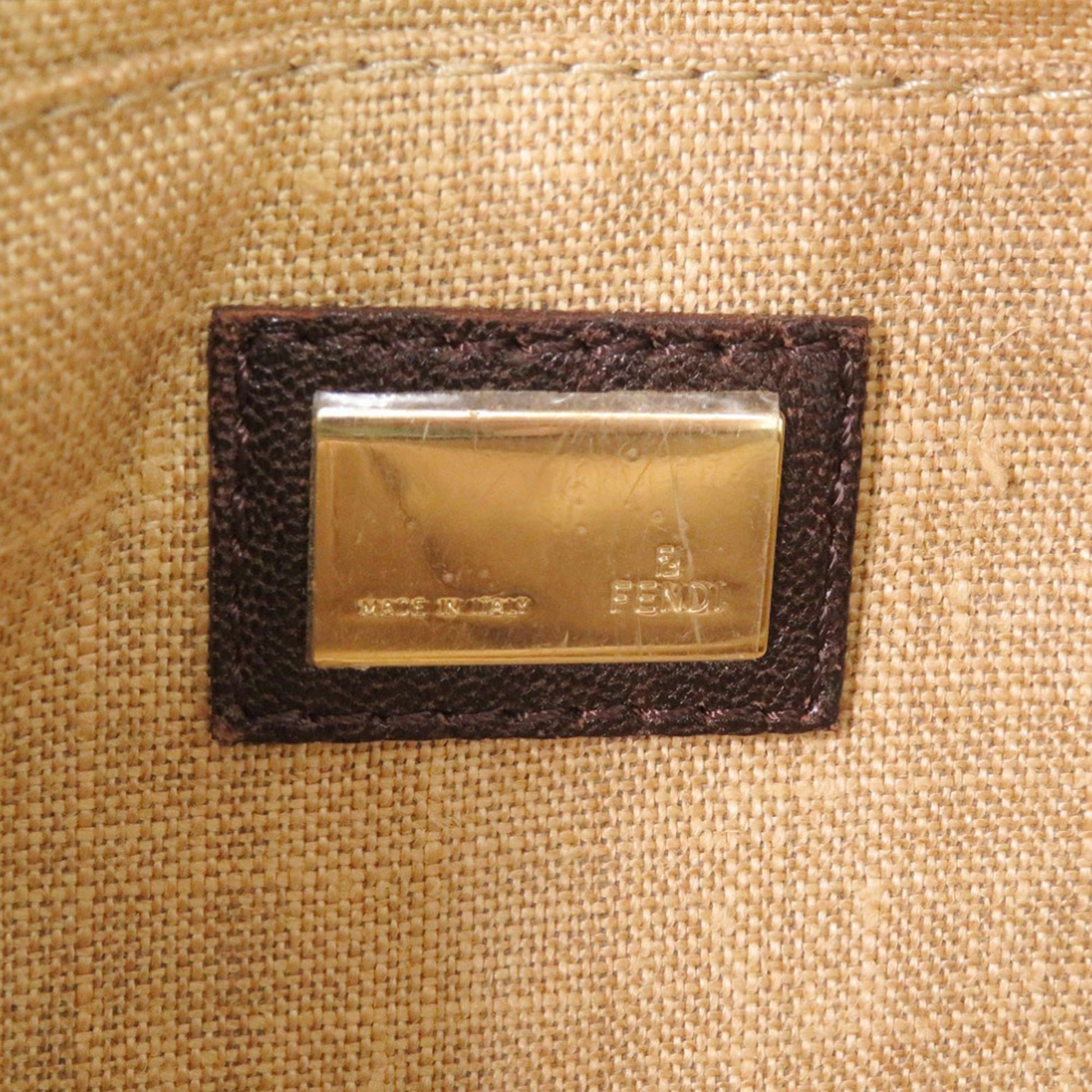 Fendi Mini Zucca Canvas and Leather Spy Handbag