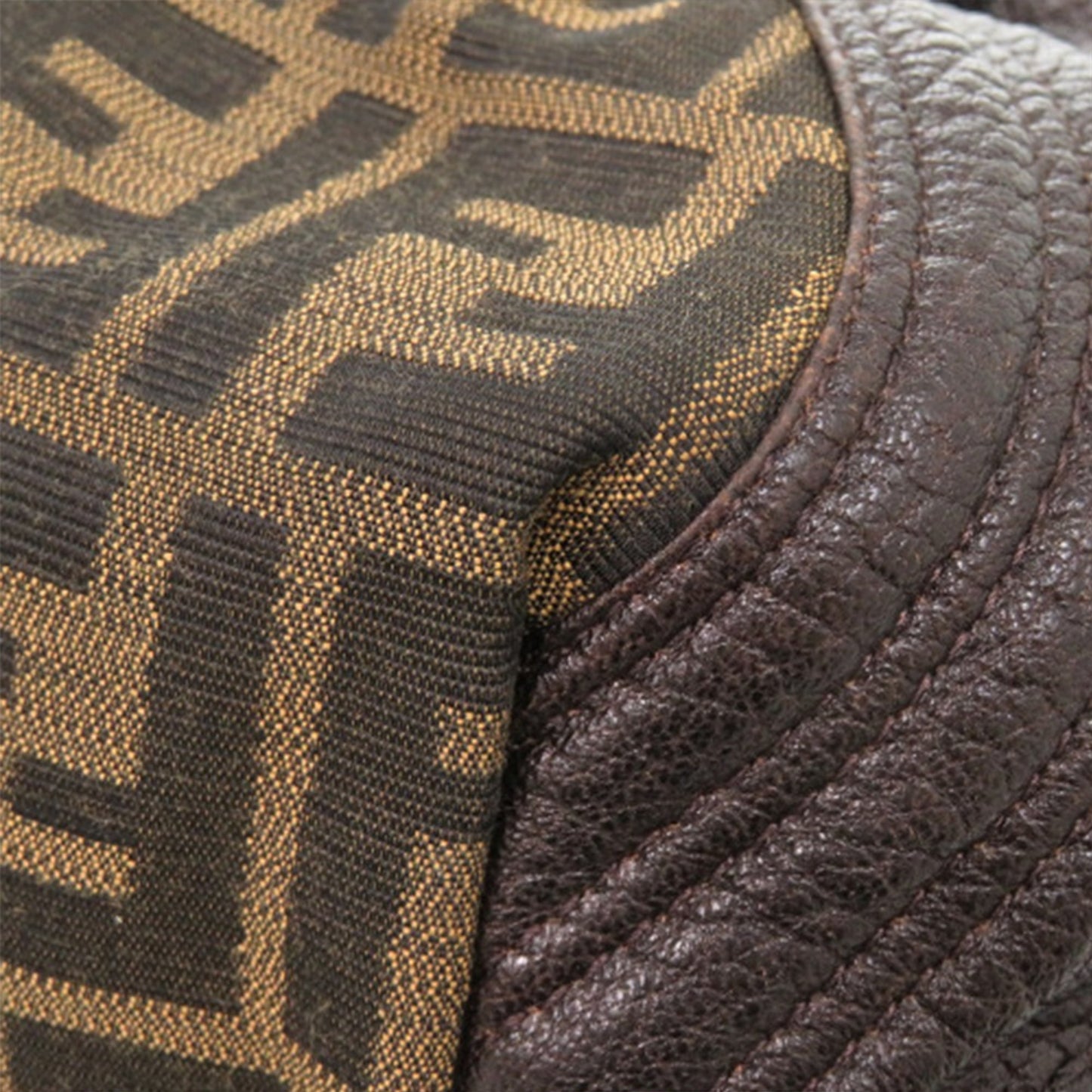 Fendi Mini Zucca Canvas and Leather Spy Handbag