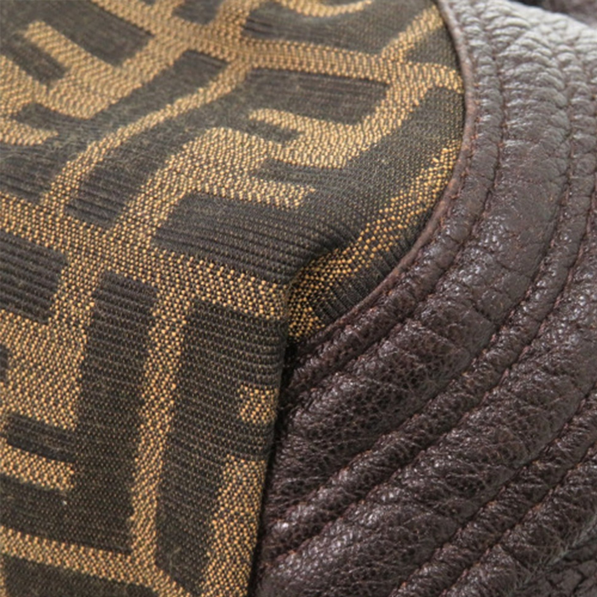 Fendi Mini Zucca Canvas and Leather Spy Handbag