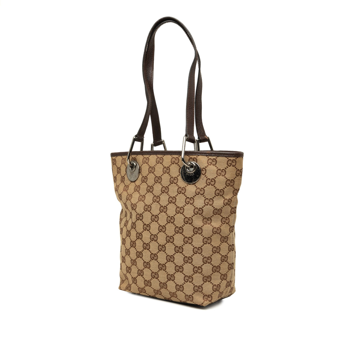 Gucci GG Canvas Eclipse Tote — Beige