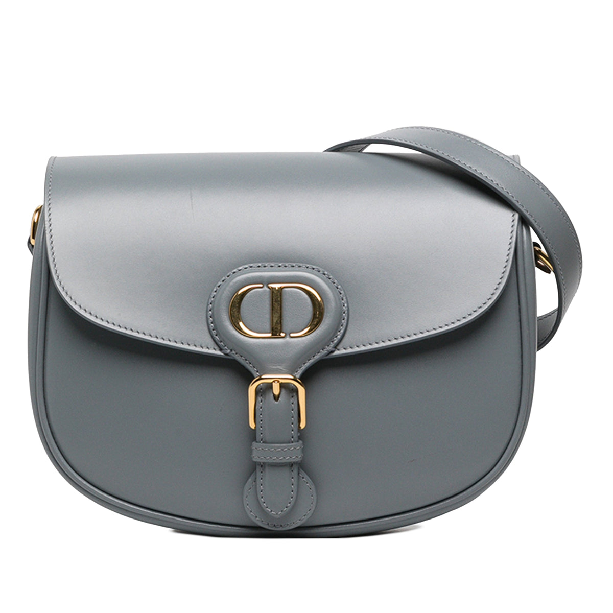 Dior Medium Leather Bobby Crossbody — Gray