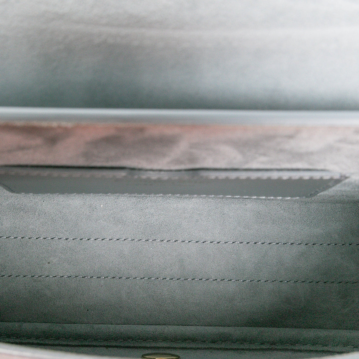 Dior Medium Leather Bobby Crossbody — Gray