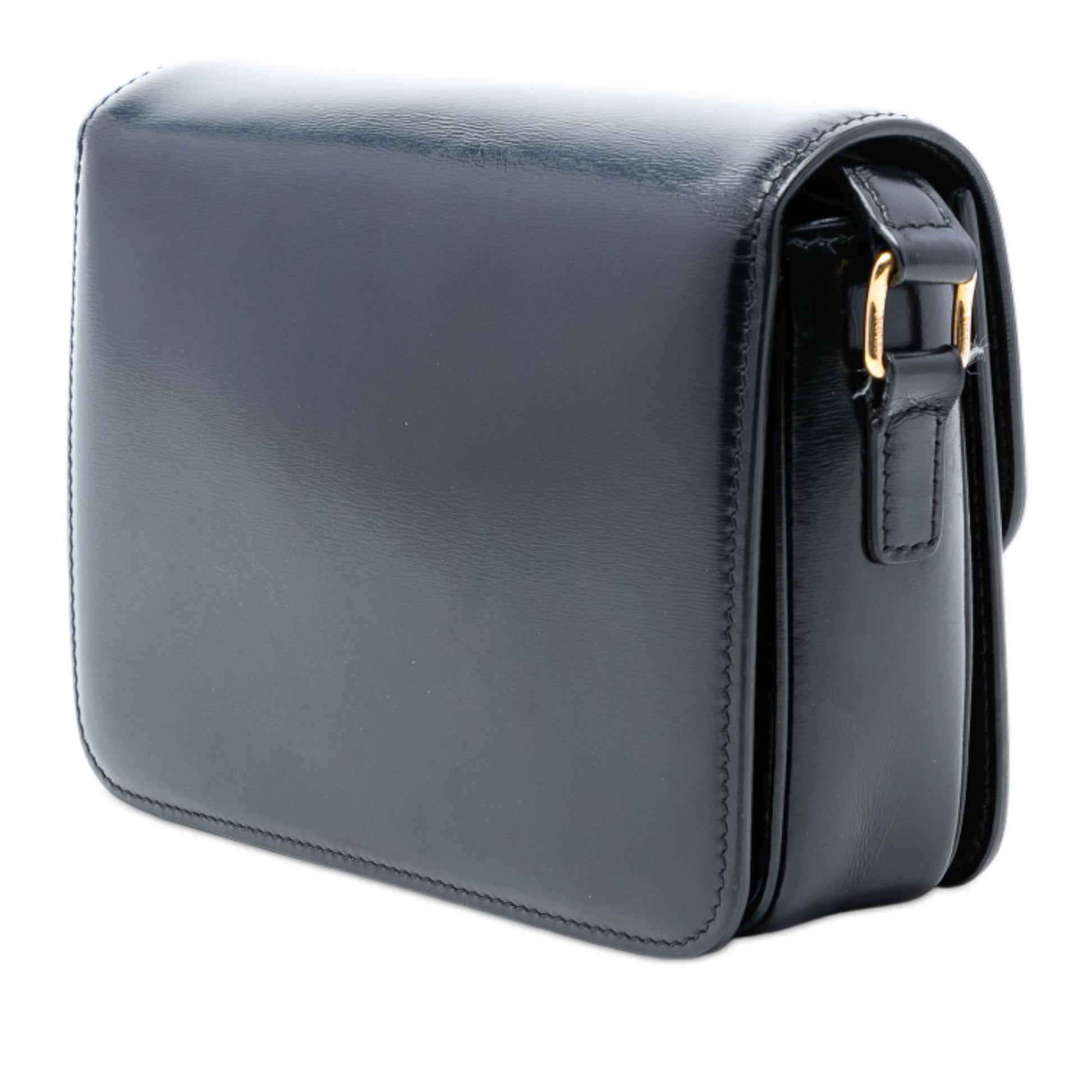 Celine Teen Shiny Calfskin Triomphe Crossbody