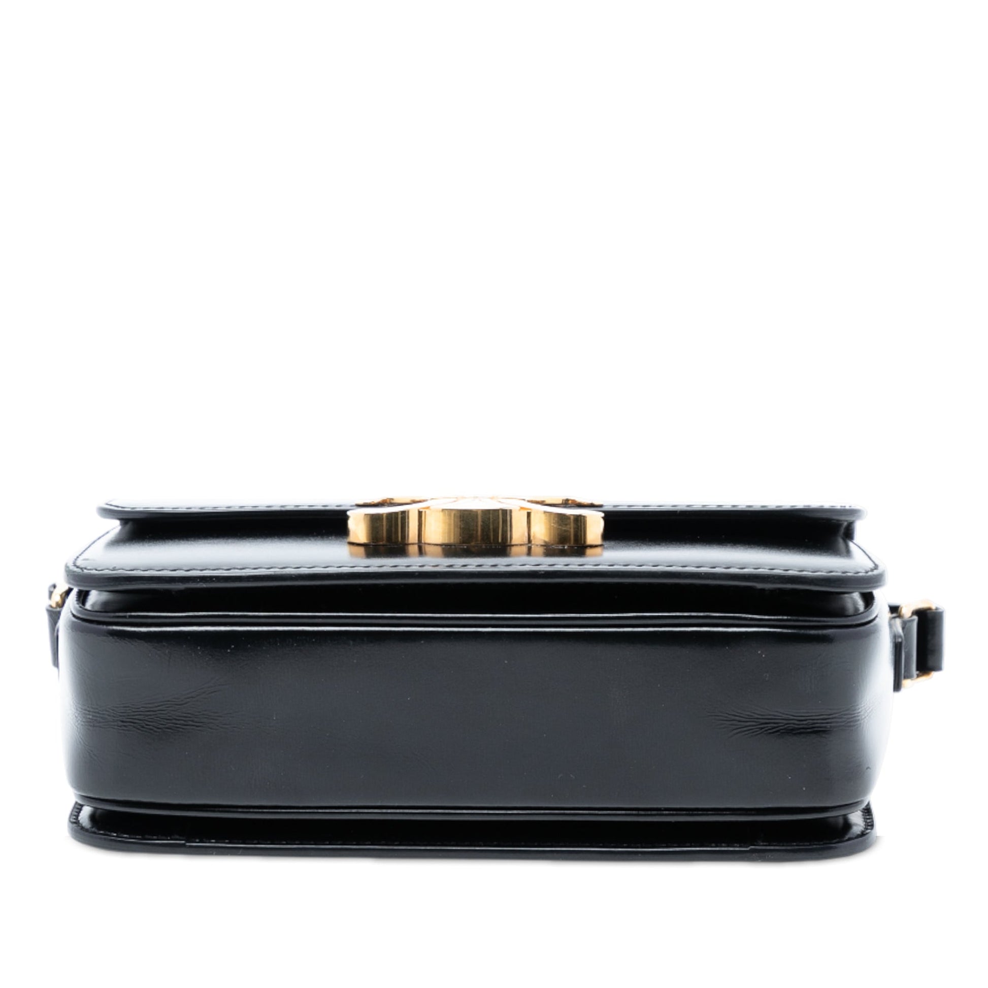 Celine Teen Shiny Calfskin Triomphe Crossbody