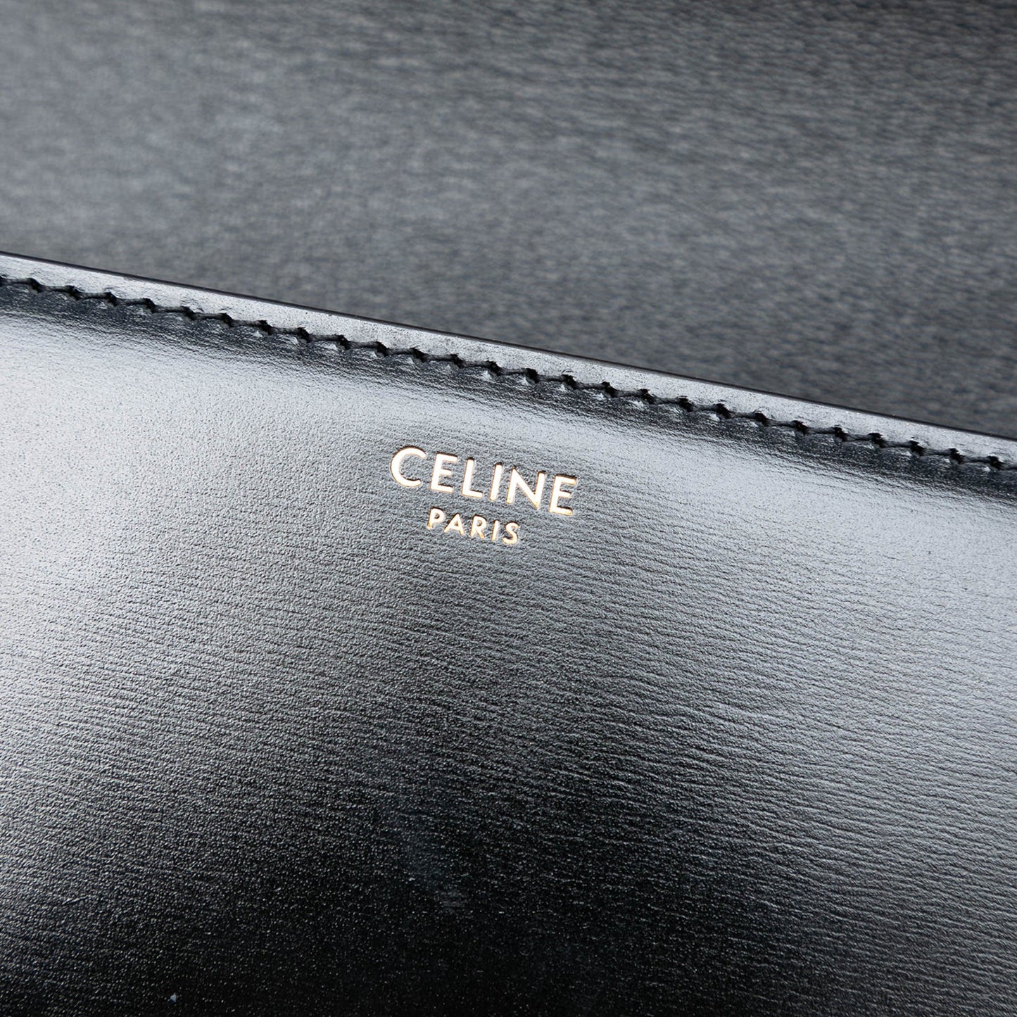 Celine Teen Shiny Calfskin Triomphe Crossbody