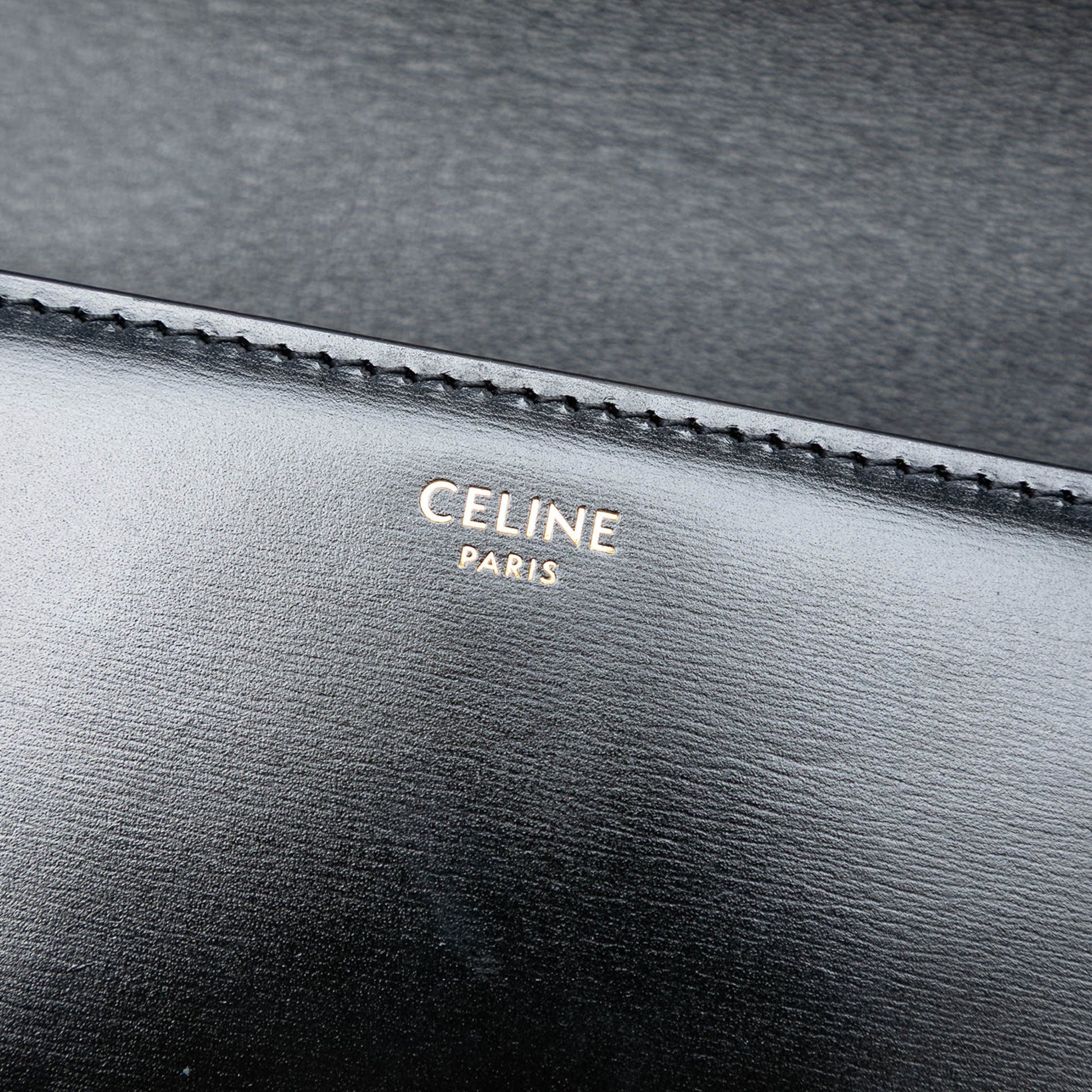 Celine Teen Shiny Calfskin Triomphe Crossbody