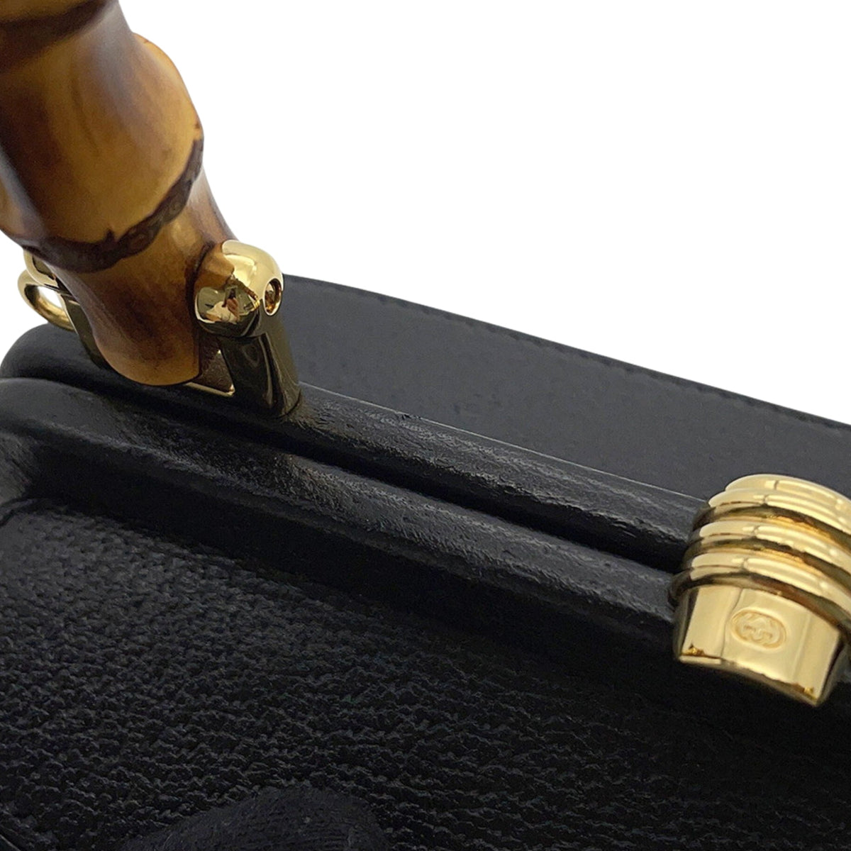 Gucci Mini Dollar Calfskin Bamboo Marina Bucket Bag