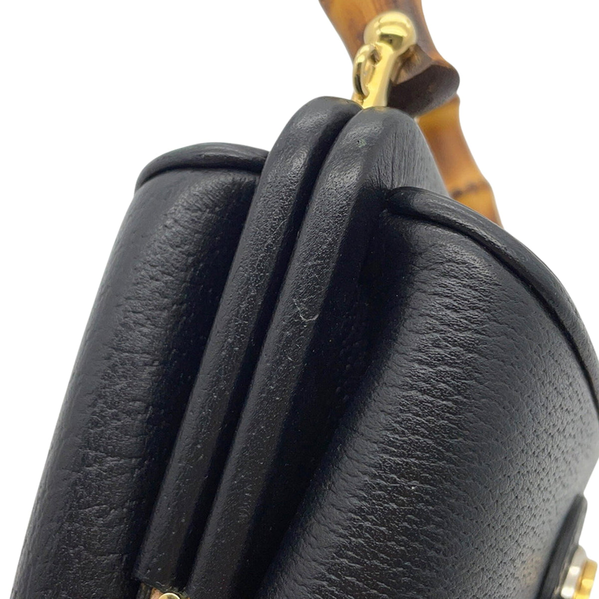 Gucci Mini Dollar Calfskin Bamboo Marina Bucket Bag