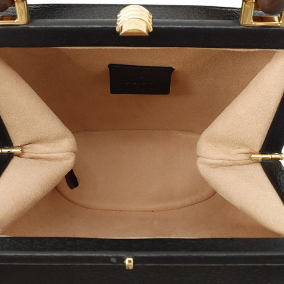 Gucci Mini Dollar Calfskin Bamboo Marina Bucket Bag