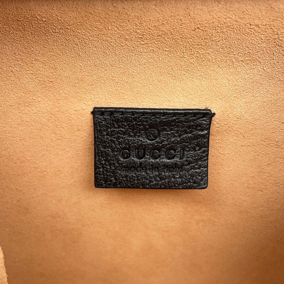 Gucci Mini Dollar Calfskin Bamboo Marina Bucket Bag