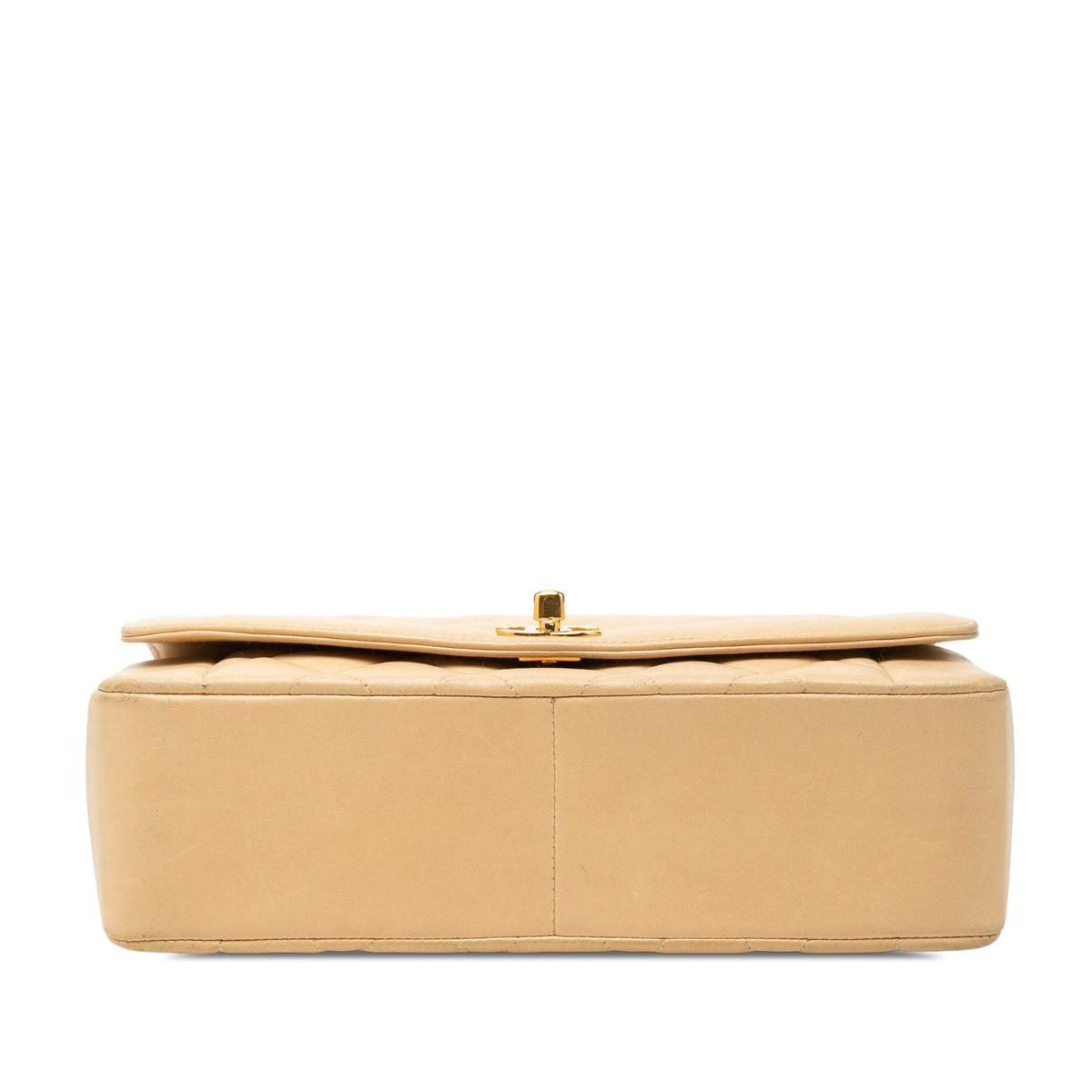 Chanel Medium Lambskin Diana Flap — Beige