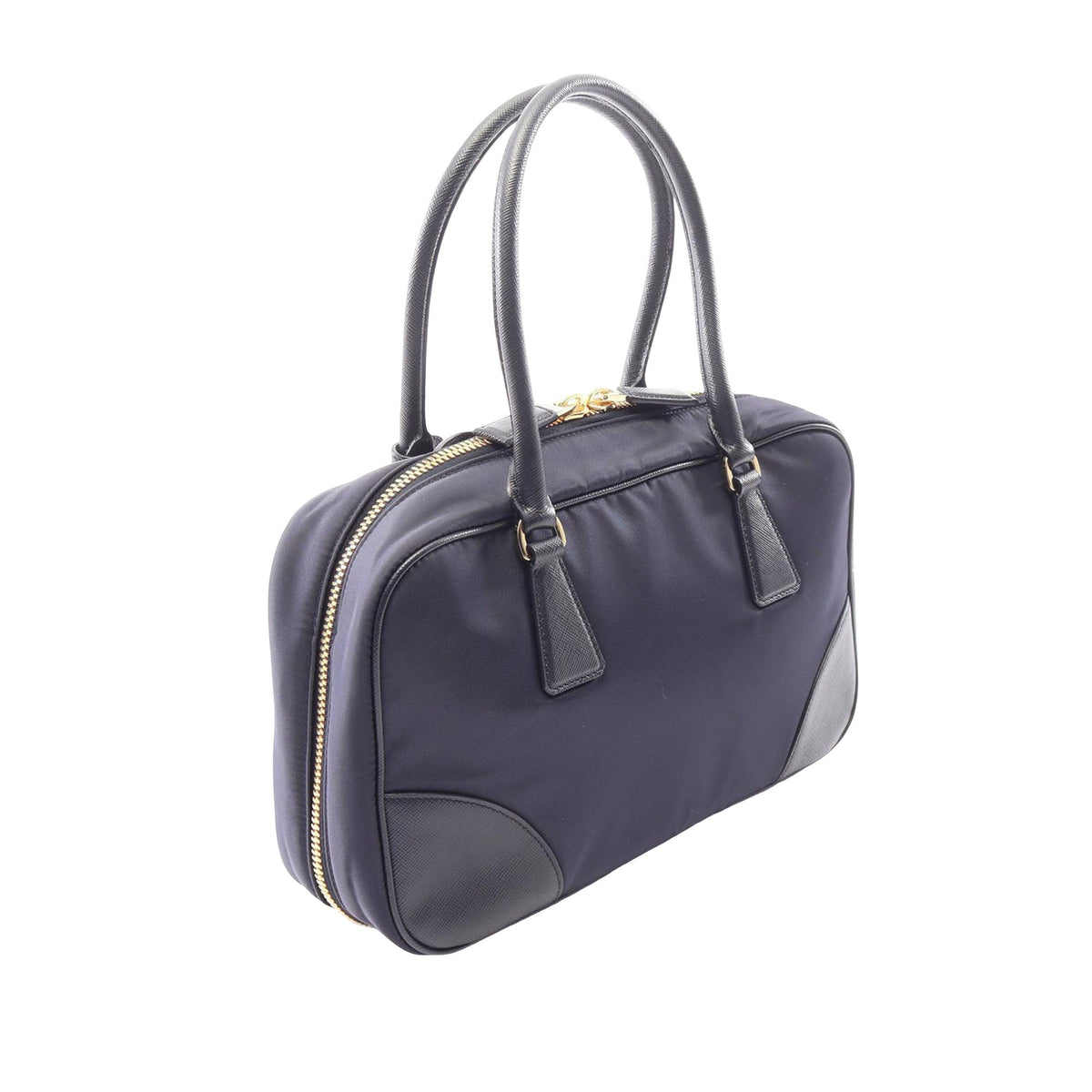 Prada Medium Saffiano Trimmed Re Nylon Re Edition 1978 Handbag — Blue