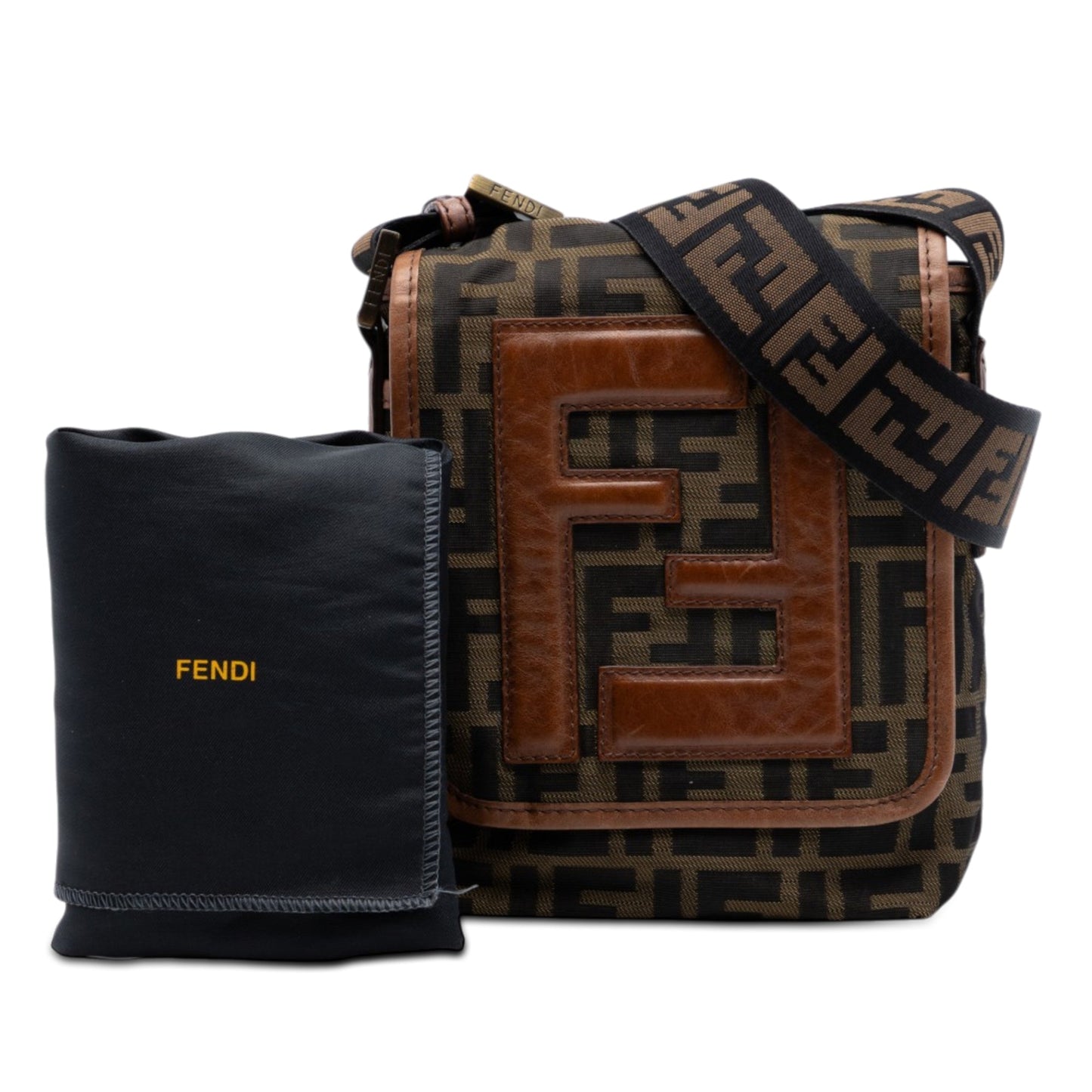 Fendi Mini FF Zucca Canvas Crossbody