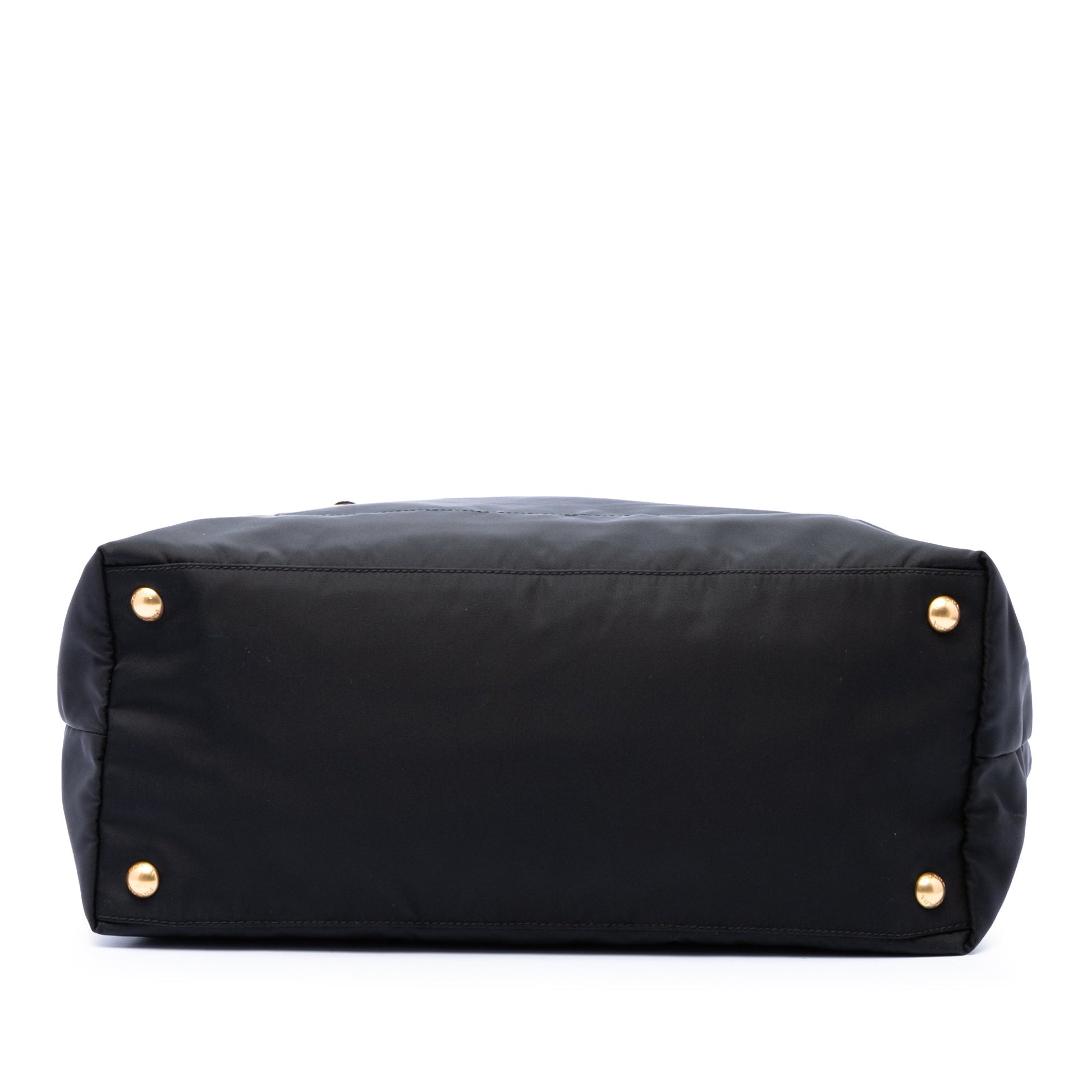 Prada Saffiano Trimmed Tessuto Satchel