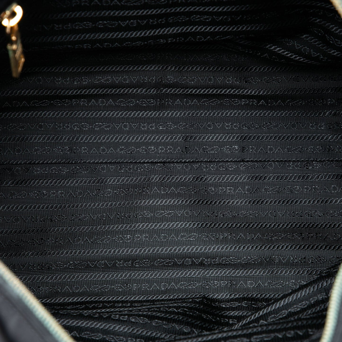 Prada Saffiano Trimmed Tessuto Satchel