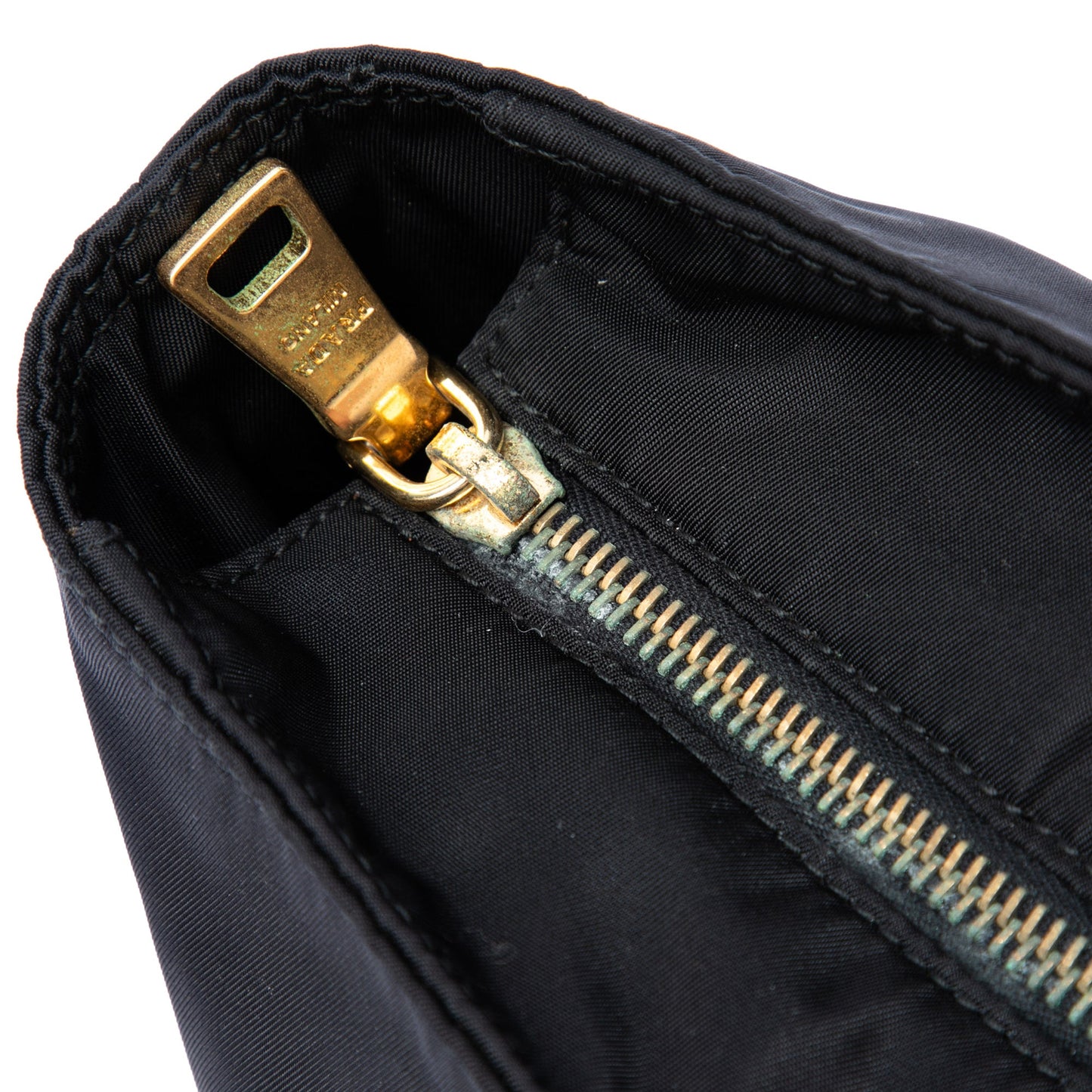 Prada Saffiano Trimmed Tessuto Satchel
