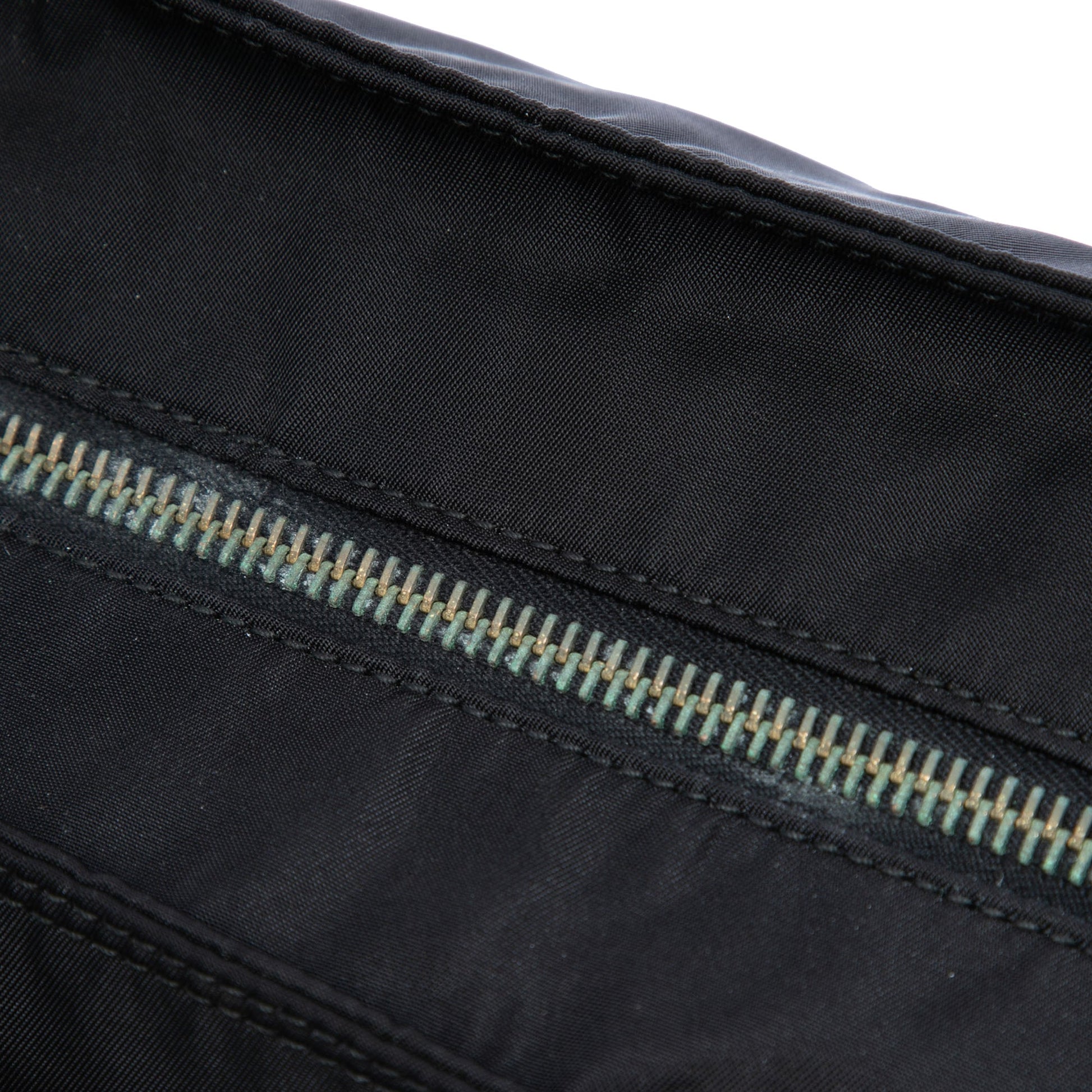 Prada Saffiano Trimmed Tessuto Satchel