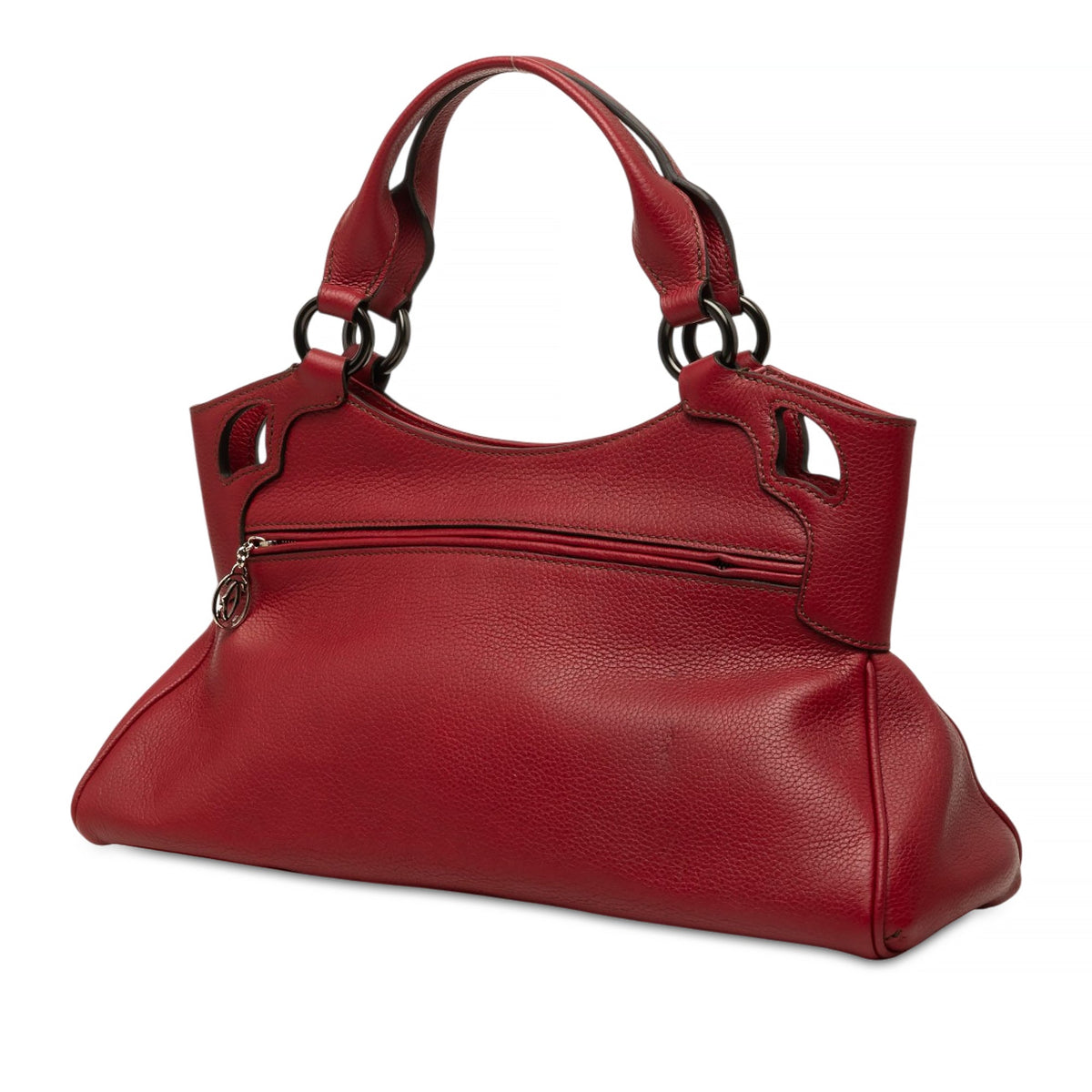 Cartier Small Leather Marcello de Cartier Satchel — Red