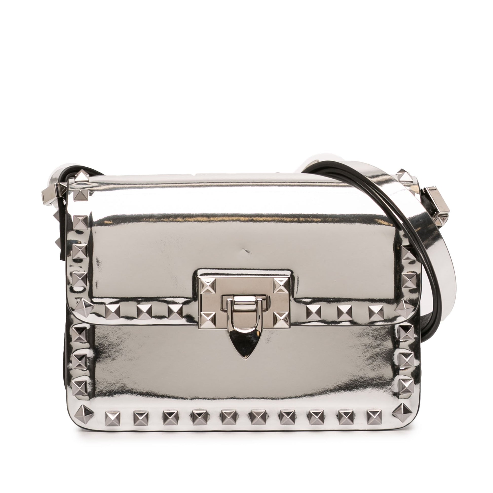 Valentino Small Mirror Calfskin Rockstud23 Shoulder Bag