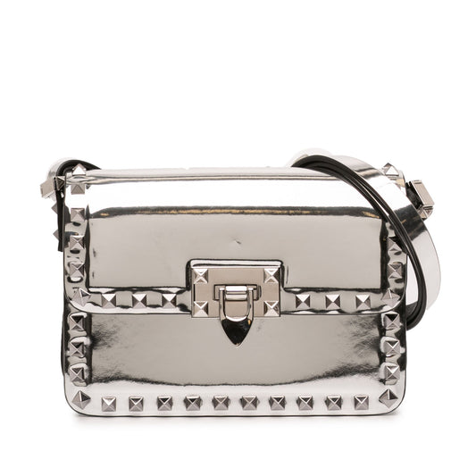 Valentino Small Mirror Calfskin Rockstud23 Shoulder Bag