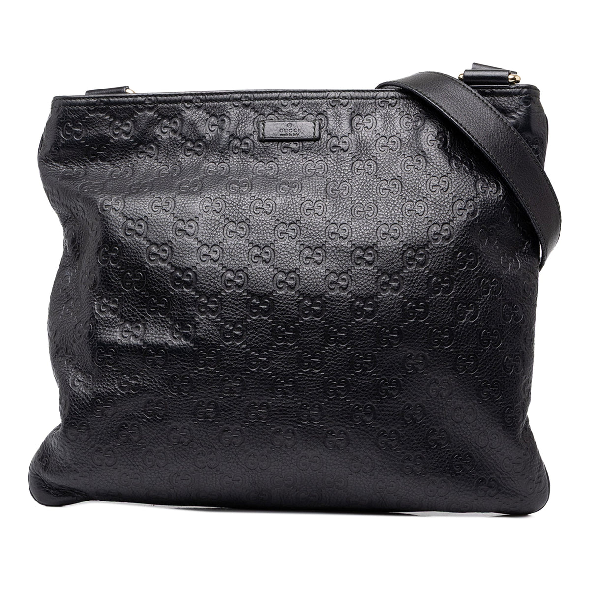 Gucci Guccissima Crossbody — Black