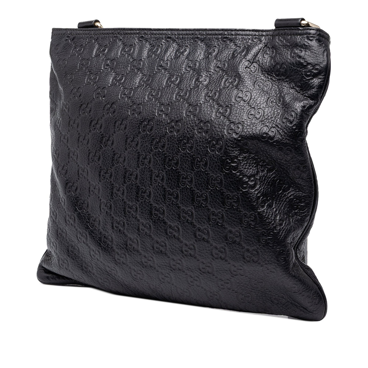 Gucci Guccissima Crossbody — Black