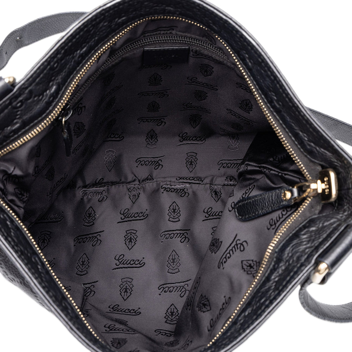 Gucci Guccissima Crossbody — Black
