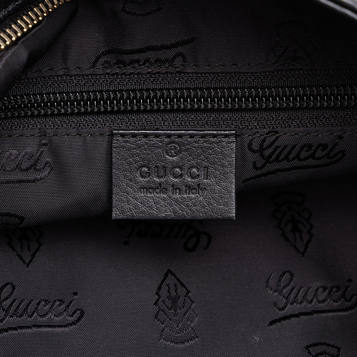 Gucci Guccissima Crossbody — Black