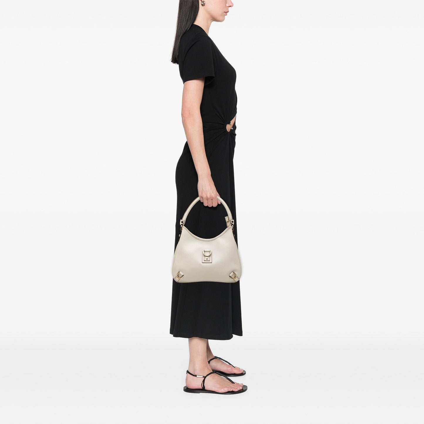 Gucci Calfskin Abbey D Ring Shoulder Bag