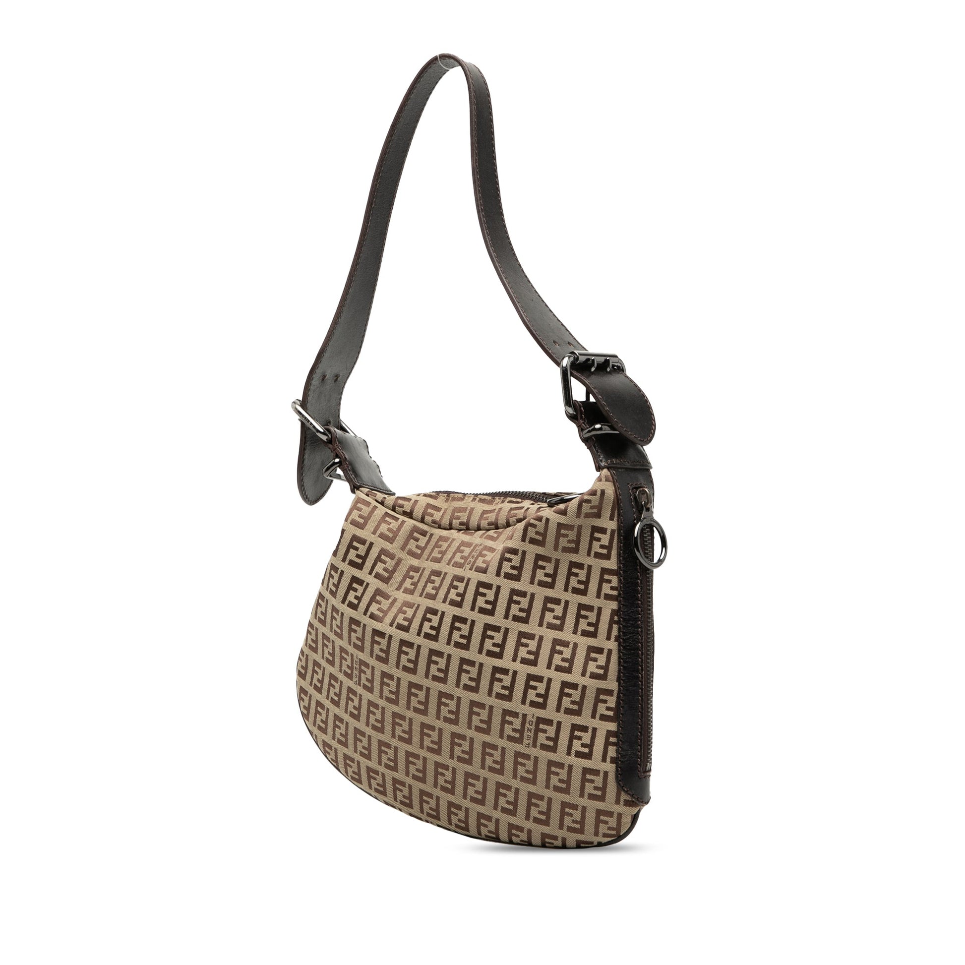 Fendi Zucchino Oyster Shoulder Bag