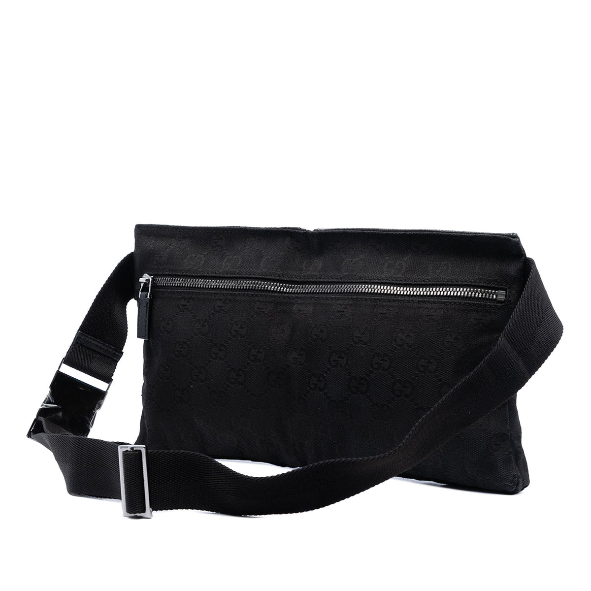 Gucci GG Canvas Double Pocket Belt Bag