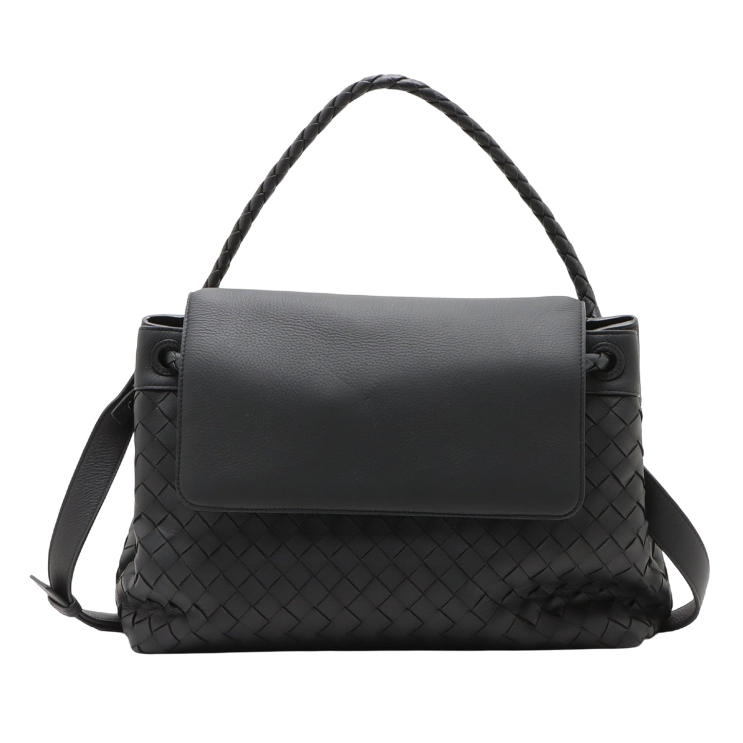Bottega Veneta Large Calfskin Intrecciato Andiamo Satchel