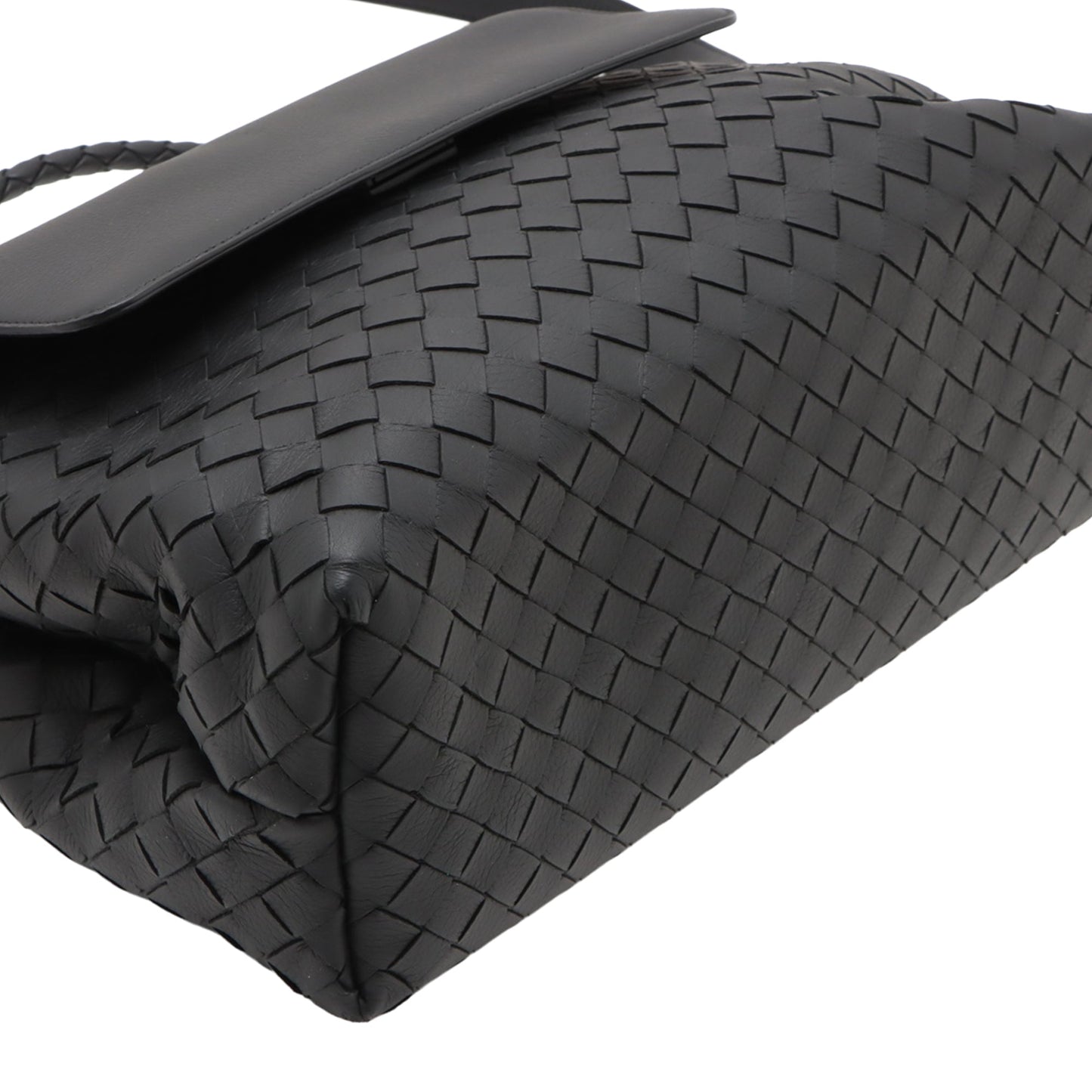 Bottega Veneta Large Calfskin Intrecciato Andiamo Satchel