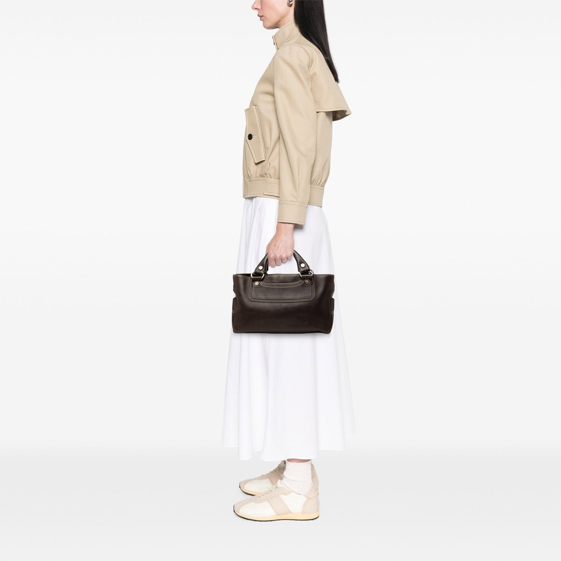 Celine Leather Boogie Handbag