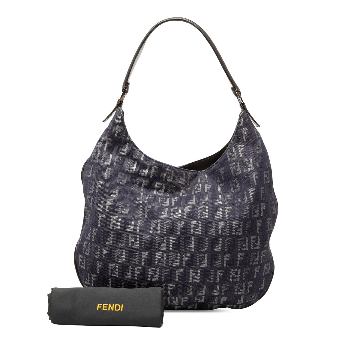 Fendi Zucchino Denim Hobo Bag