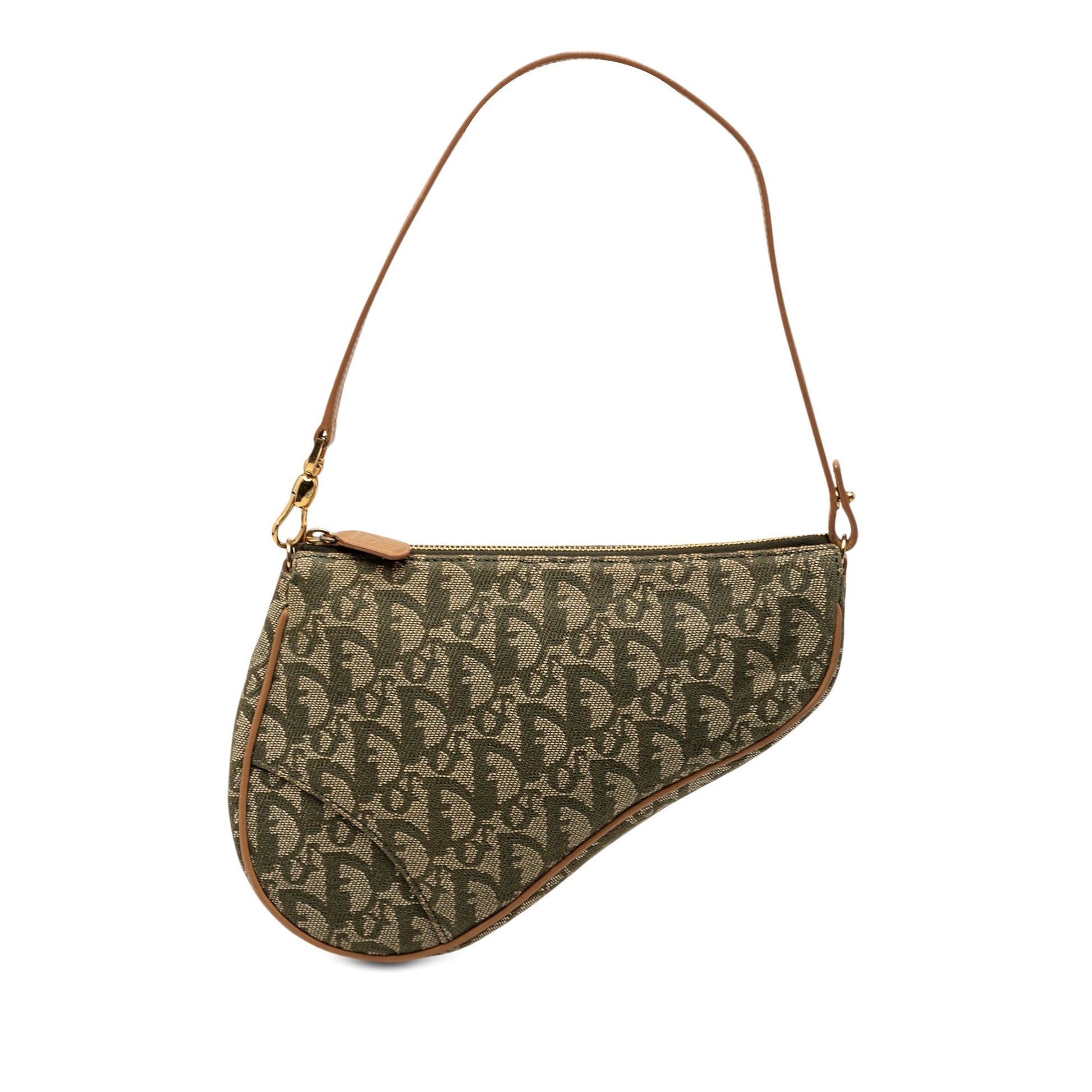 Dior Mini Diorissimo Canvas Saddle Pochette