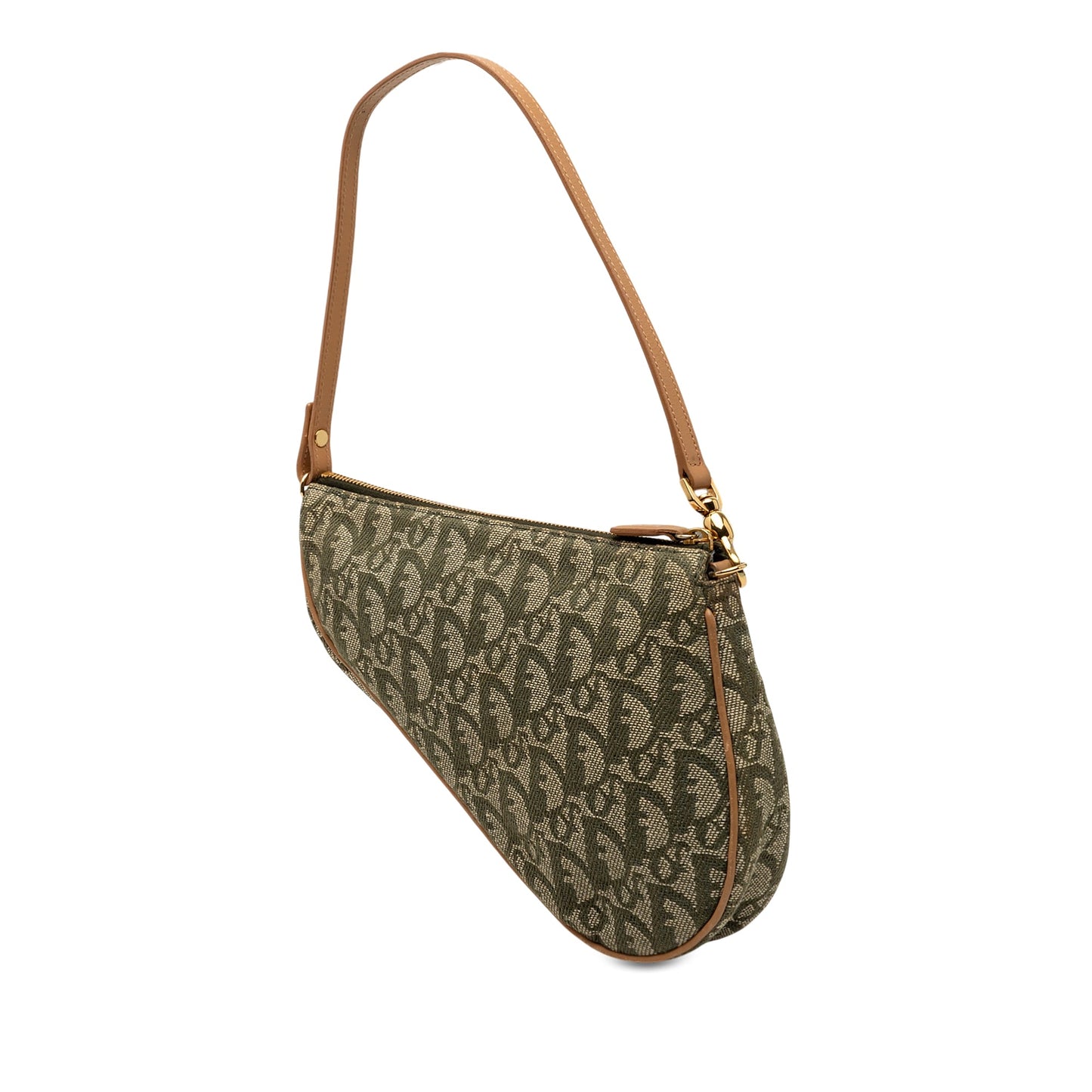 Dior Mini Diorissimo Canvas Saddle Pochette