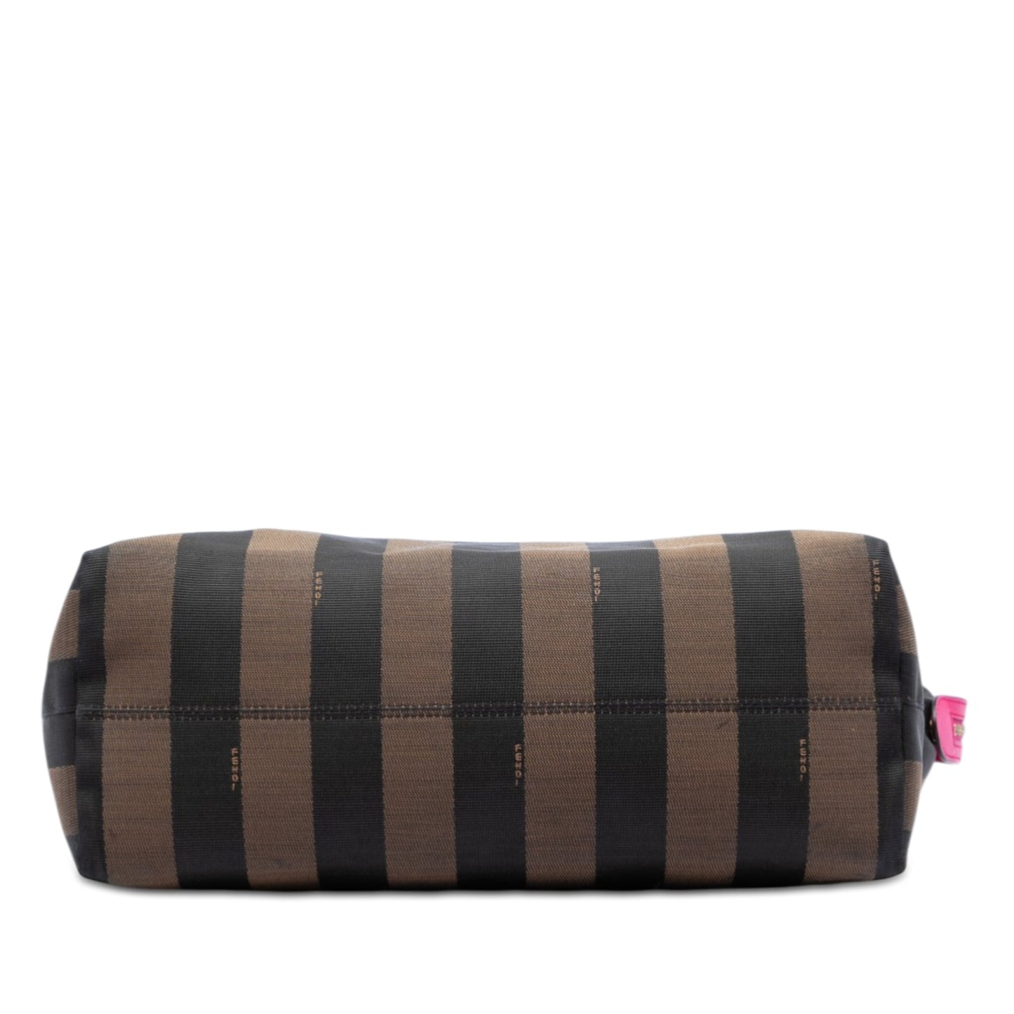 Fendi Medium Pequin Canvas Roll Tote