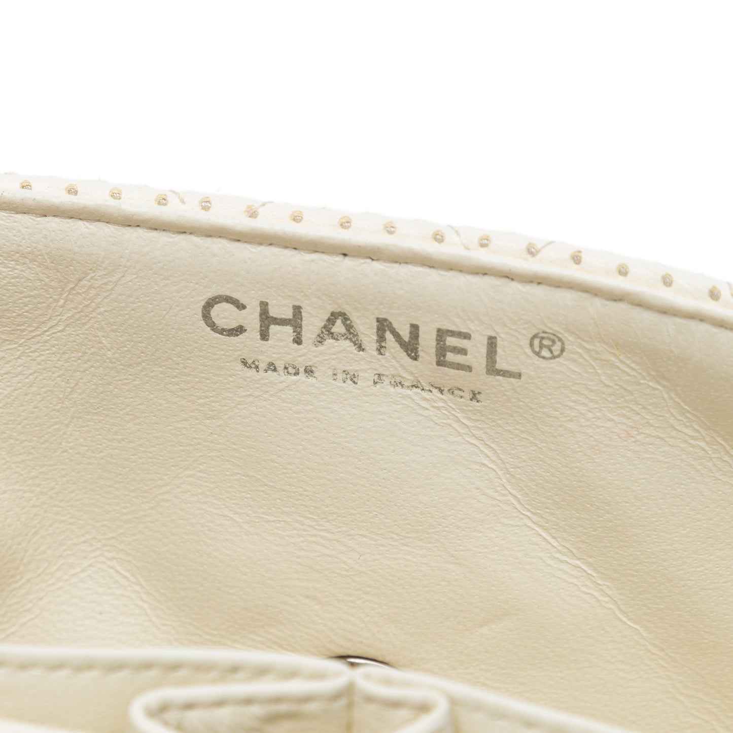 Chanel Classic Perforated Lambskin East West Flap