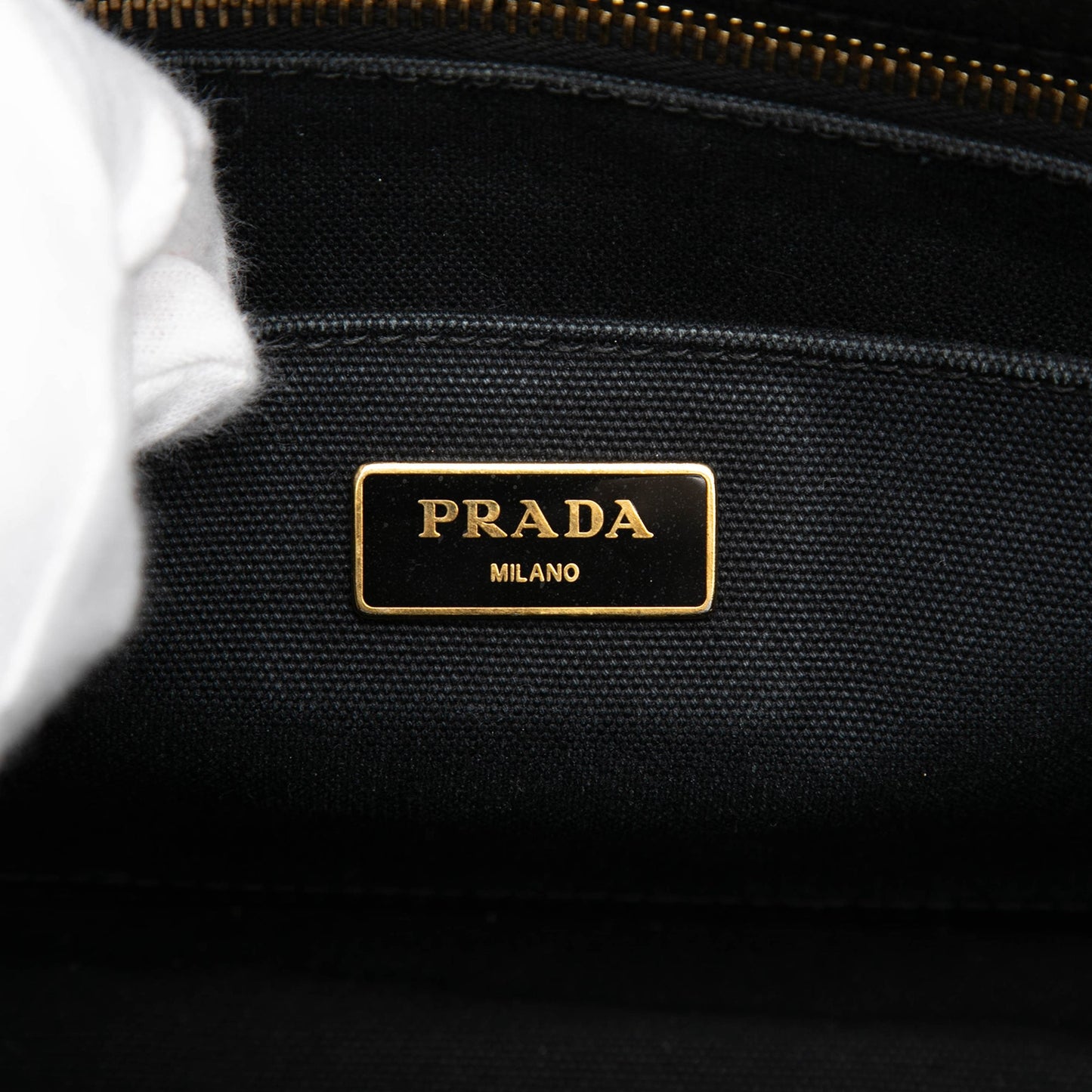 Prada Small Canvas Canapa Logo Satchel