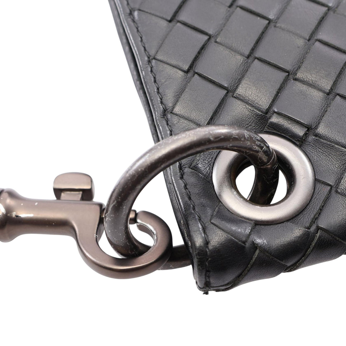 Bottega Veneta Intrecciato Crossbody — Black