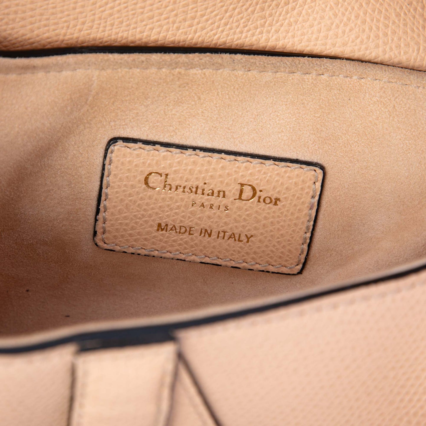 Dior Mini Grained Calfskin Saddle Bag