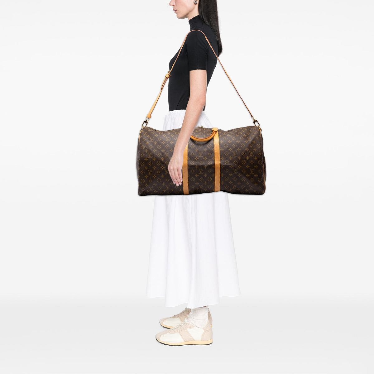 Louis Vuitton Monogram Keepall Bandouliere 60 — Brown