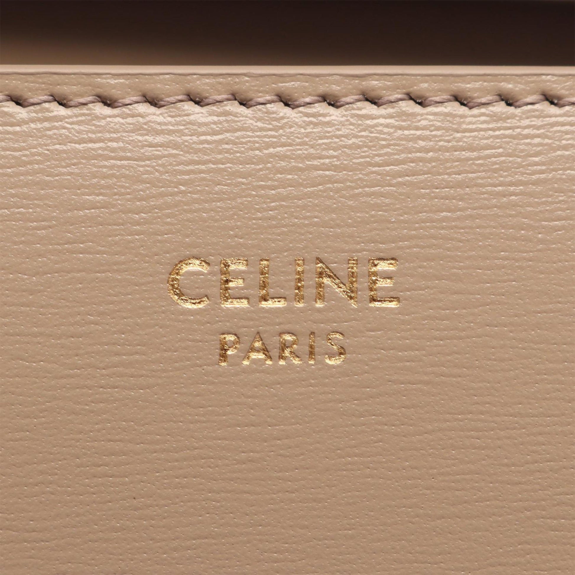 Celine Leather Margo Wallet on Chain