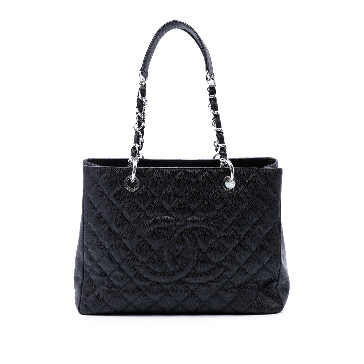 Chanel Caviar Grand Shopping Tote — Black