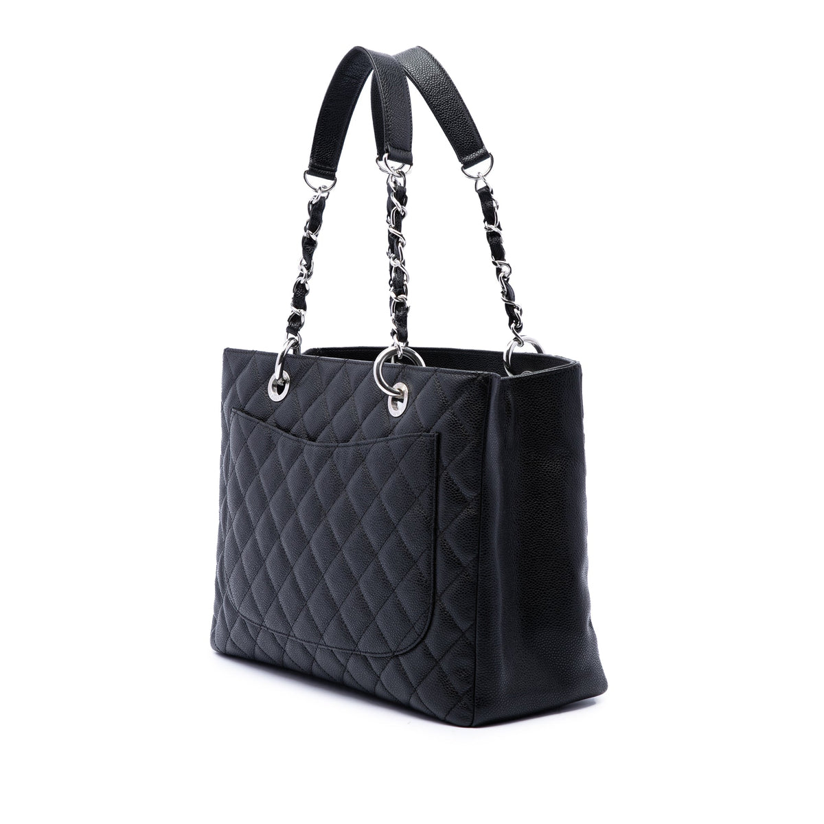 Chanel Caviar Grand Shopping Tote — Black