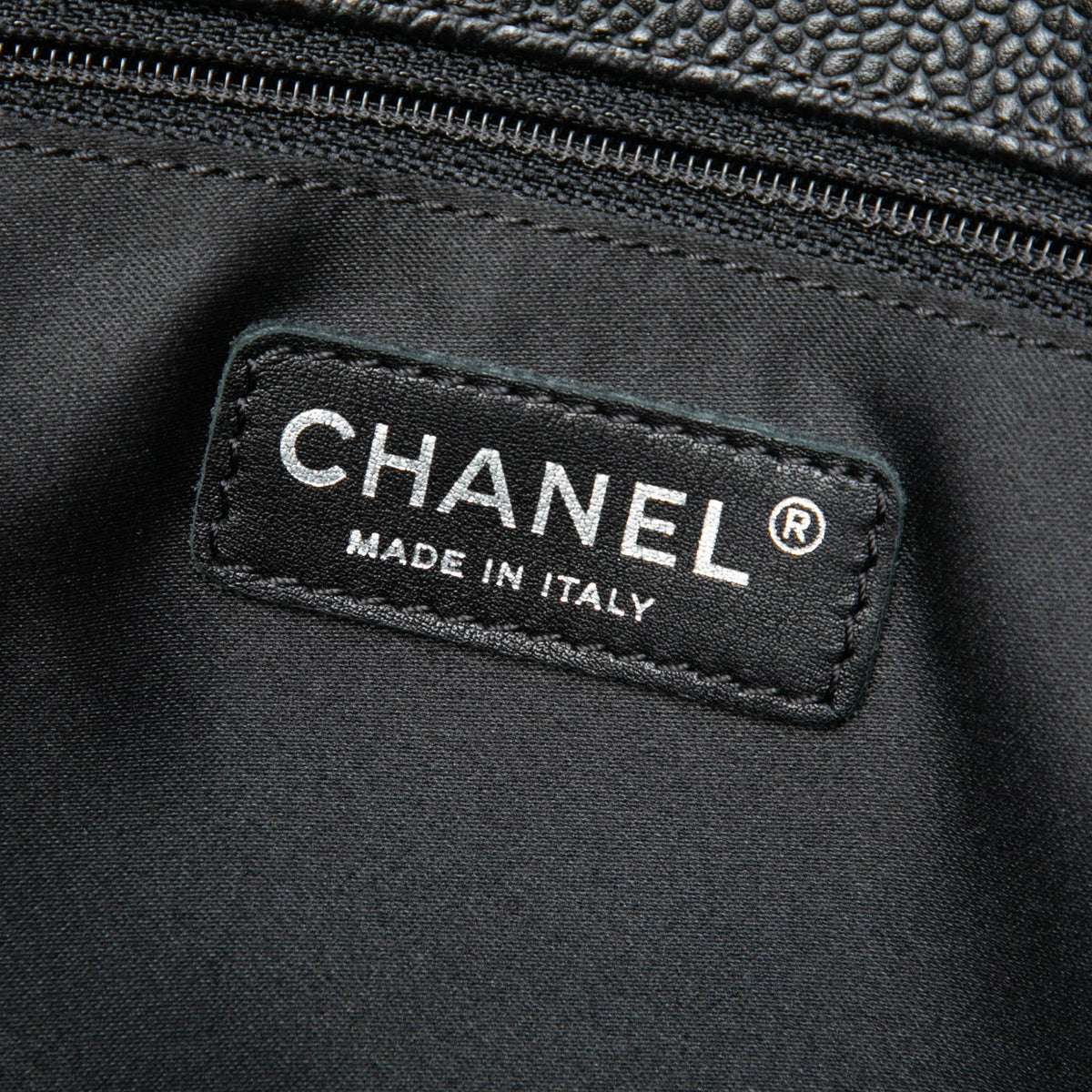 Chanel Caviar Grand Shopping Tote — Black