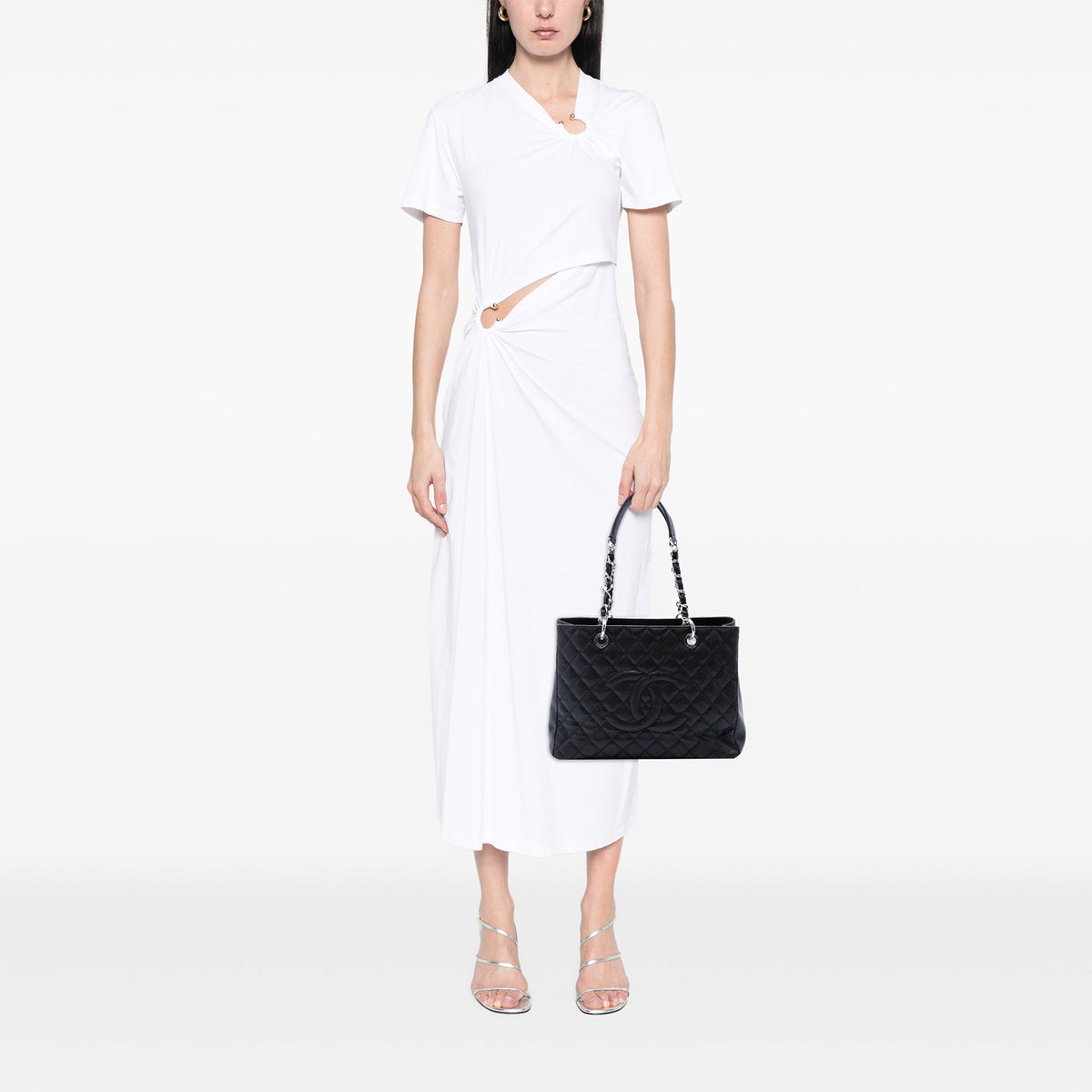Chanel Caviar Grand Shopping Tote — Black